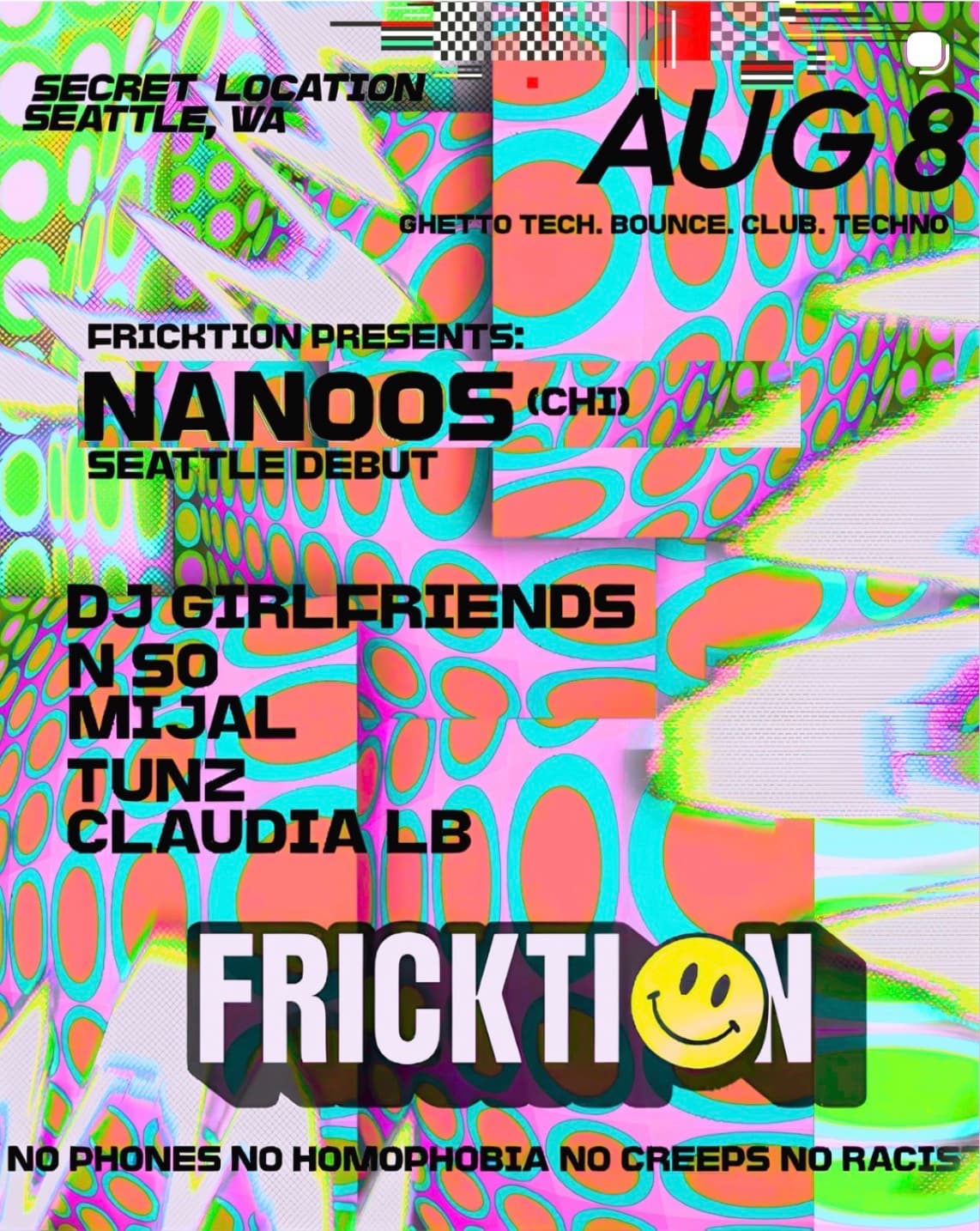 fricktion presents: nanoos poster